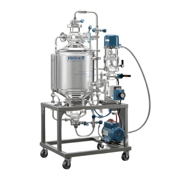 Aplicação de reator encamisado na indústria farmacêutica com design robusto.