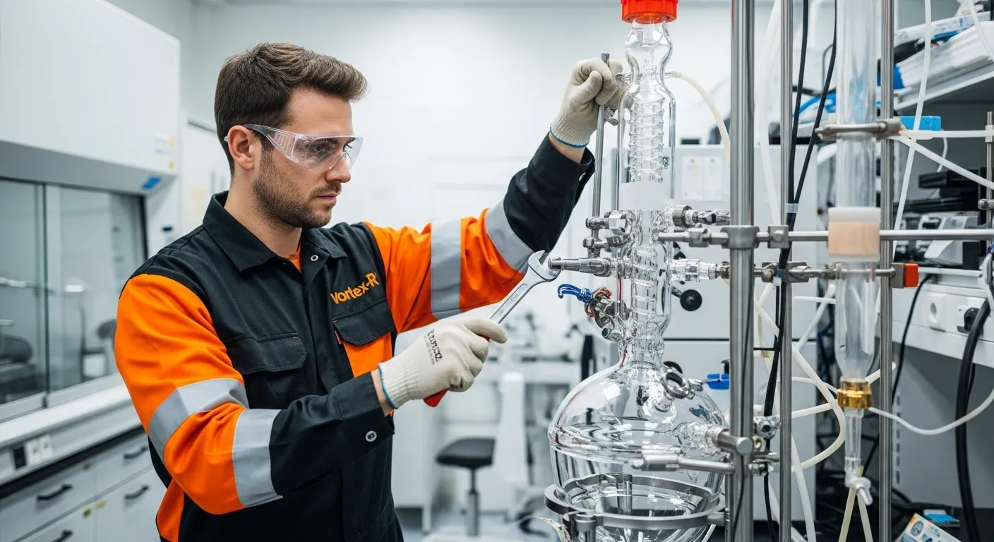 Guia completo de manutenção preventiva em reatores de vidro Vortex-R